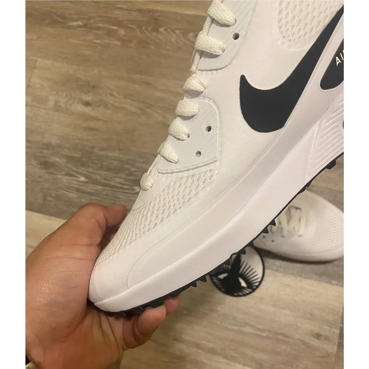 Nike shoes - Nike Air Max 90 Golf - CU9978-101 - White Black, Manufacturer: White / Black (UPC: 194500860834) 2