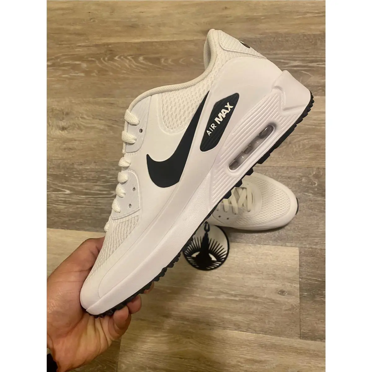 Nike shoes - Nike Air Max 90 Golf - CU9978-101 - White Black, Manufacturer: White / Black (UPC: 194500860834) 3
