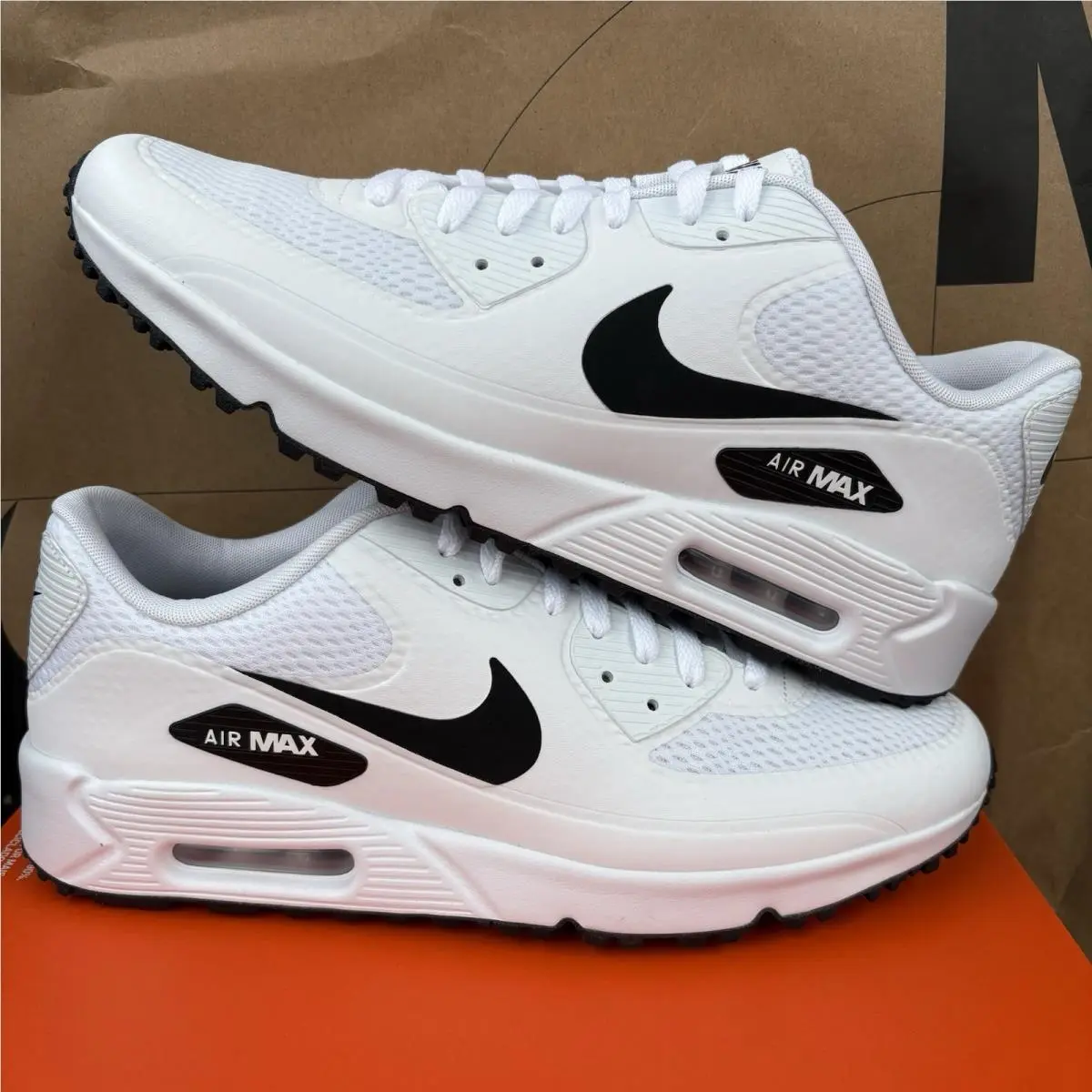 Nike shoes - Nike Air Max 90 Golf - CU9978-101 - White/Black 0