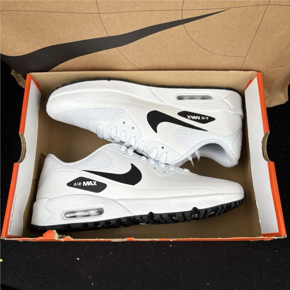 Nike shoes - Nike Air Max 90 Golf - CU9978-101 - White/Black 5