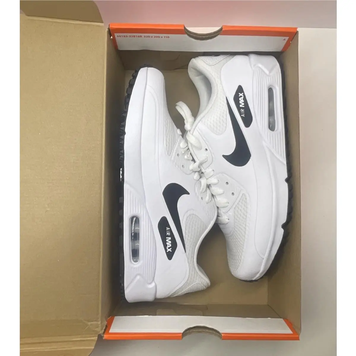Nike shoes - Nike Air Max 90 Golf - CU9978-101 - White, Manufacturer: White / Black (UPC: 194500860827) 8