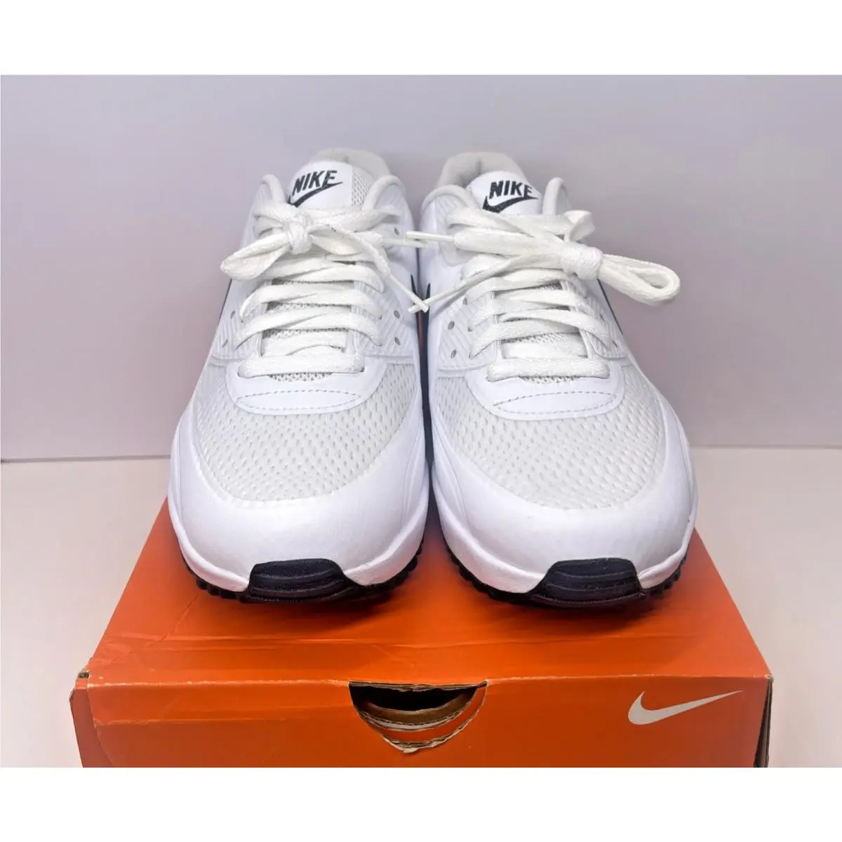 Nike shoes - Nike Air Max 90 Golf - CU9978-101 - White, Manufacturer: White / Black (UPC: 194500860827) 1