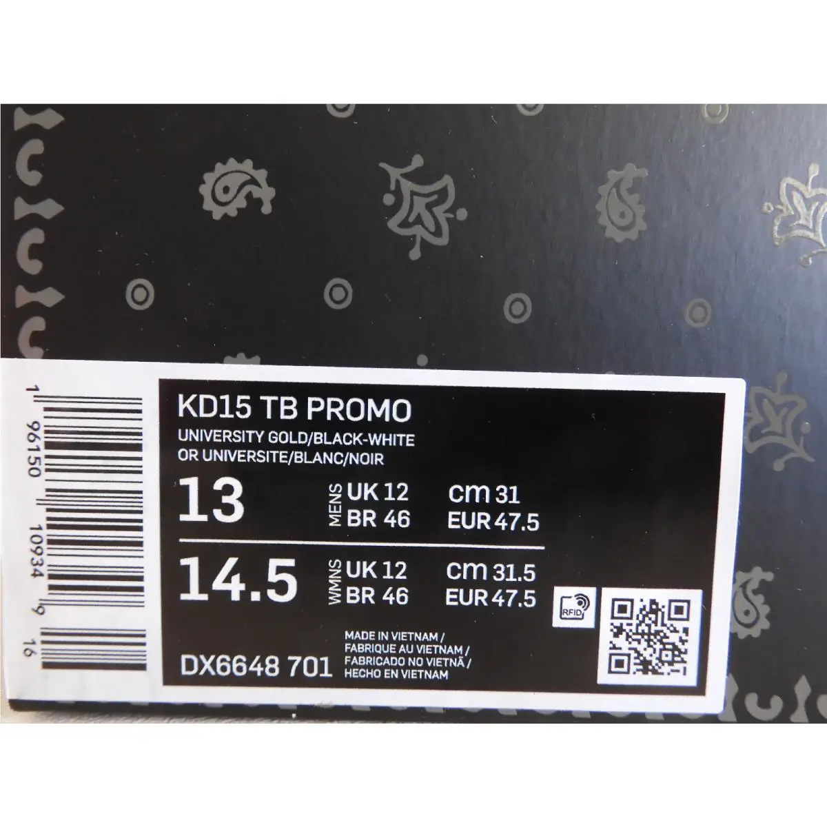 Nike shoes - Nike KD 15 - DX6648-701 - Yellow 3