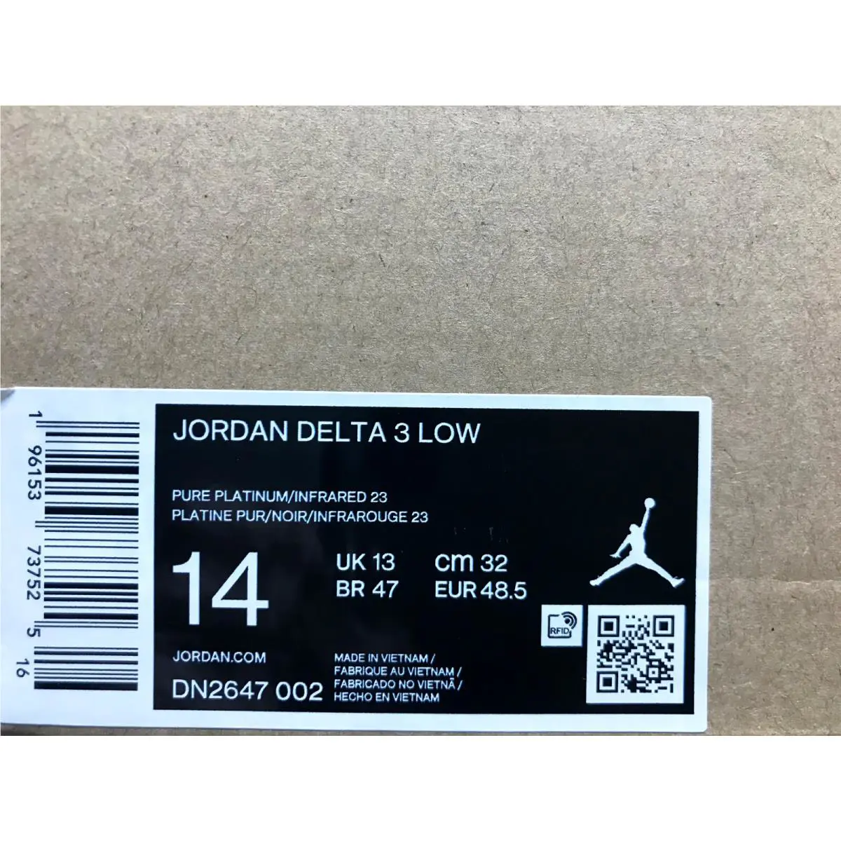 Nike shoes - Jordan Delta 3 - Delta - DN2647-002 - Gray (UPC: 196153737525) 3