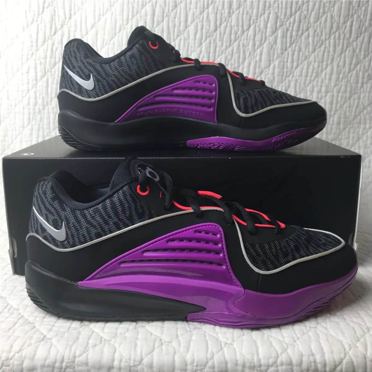 Nike shoes - Nike KD 16 - DV2917-002 - black metallic silver purple 0