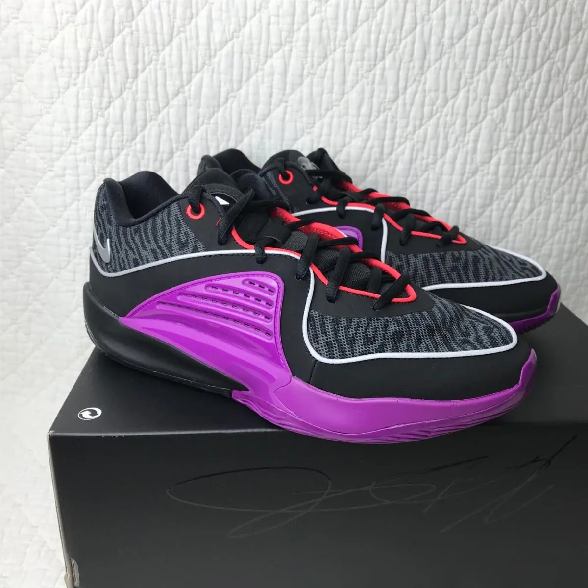Nike shoes - Nike KD 16 - DV2917-002 - black metallic silver purple 4