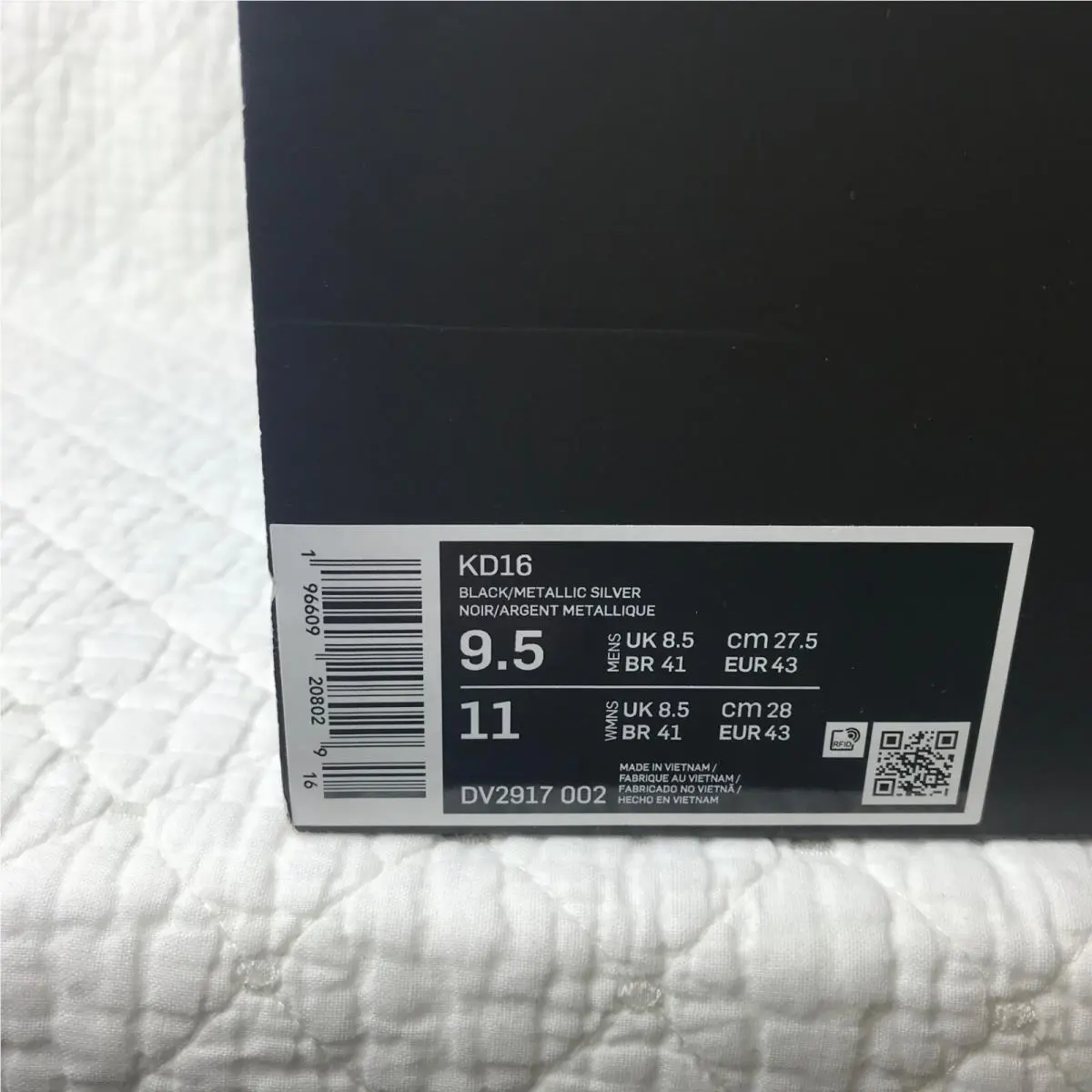 Nike shoes - Nike KD 16 - DV2917-002 - black metallic silver purple 11