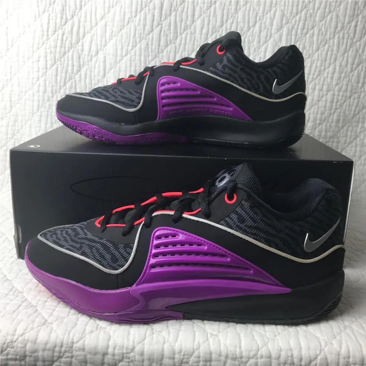 Nike shoes - Nike KD 16 - DV2917-002 - black metallic silver purple 1