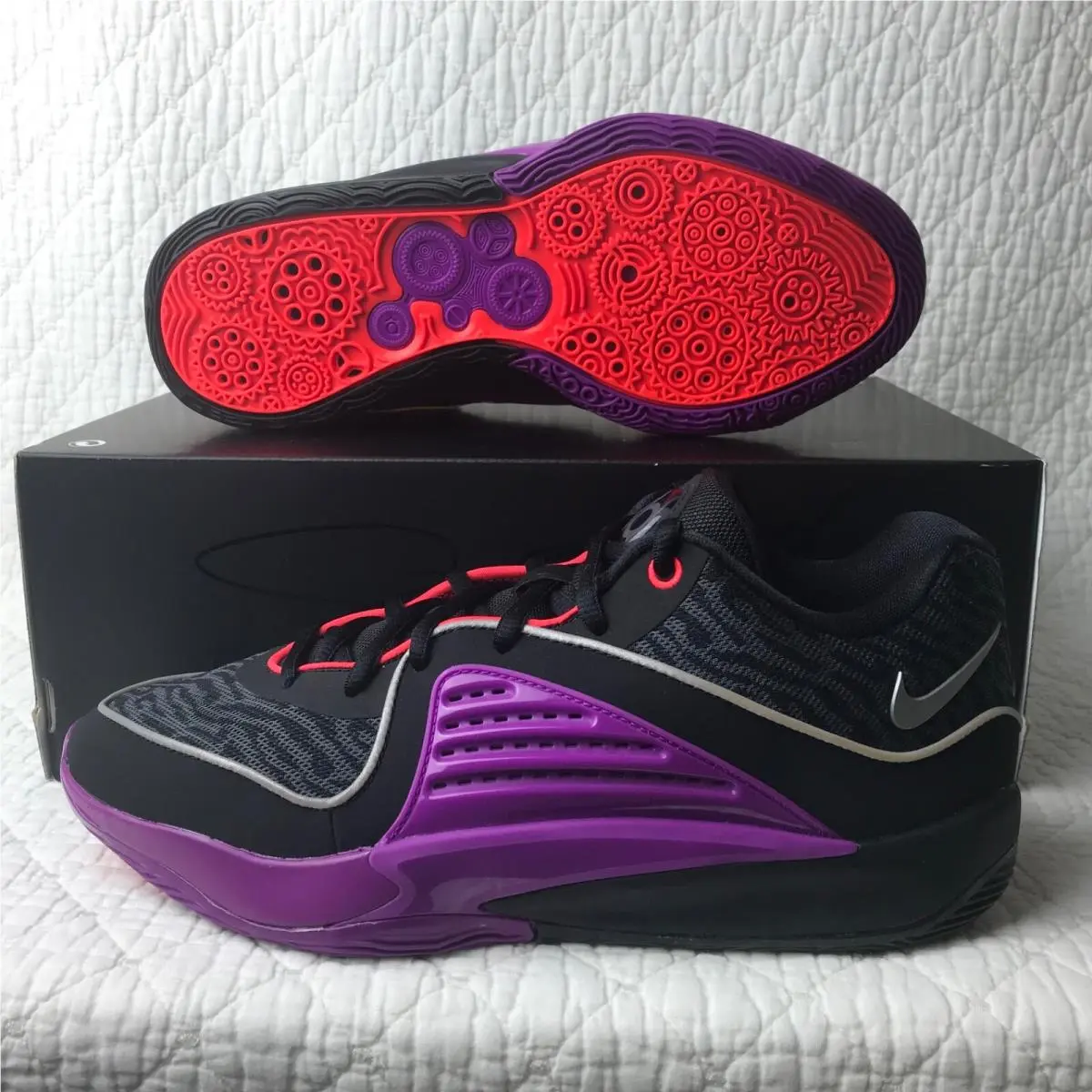Nike shoes - Nike KD 16 - DV2917-002 - black metallic silver purple 2