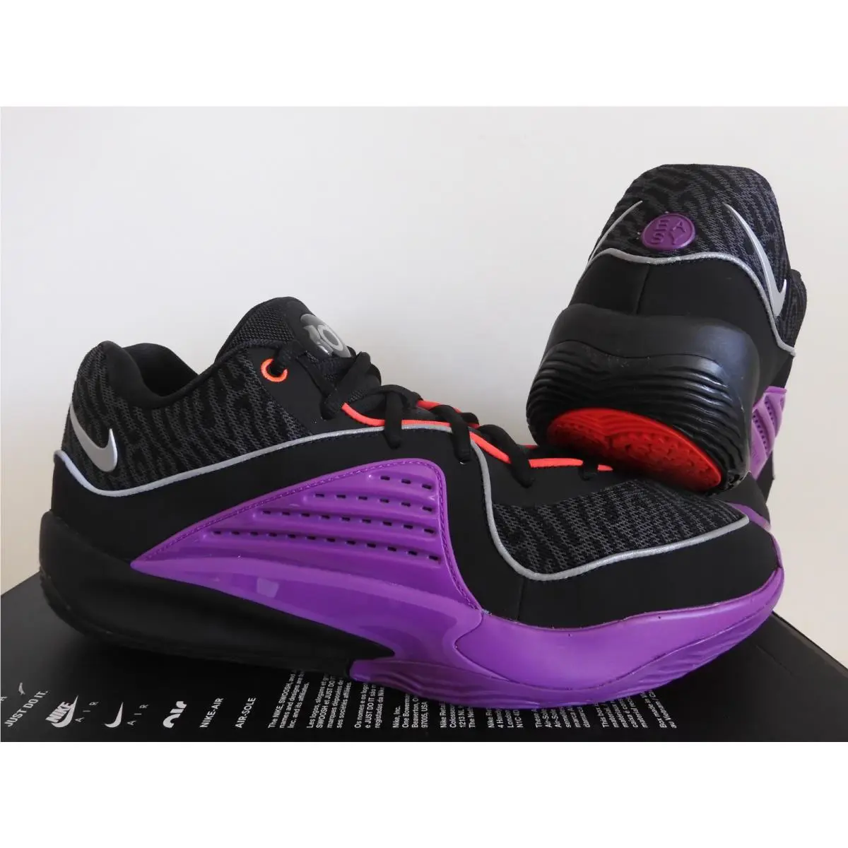 Nike shoes - Nike KD 16 - DV2917-002 - black metallic silver purple 0