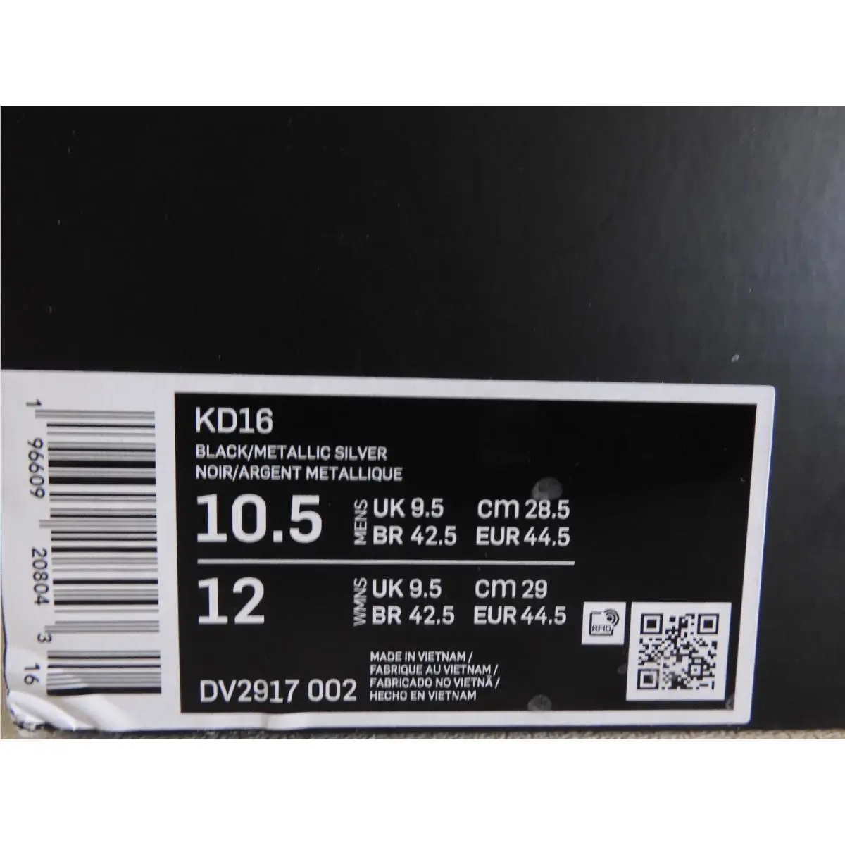 Nike shoes - Nike KD 16 - DV2917-002 - black metallic silver purple 3