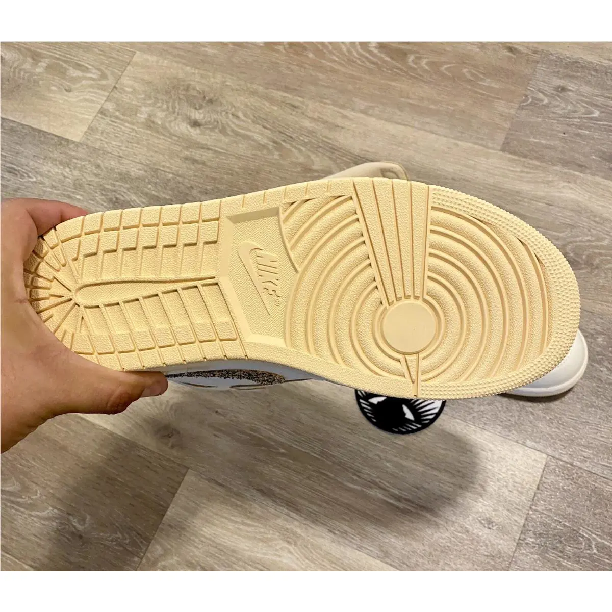 Nike shoes - Nike Air Jordan 1 - Air - FD8631-100 - Sail/Pale Vanilla/Black (UPC: 196604412872) 9