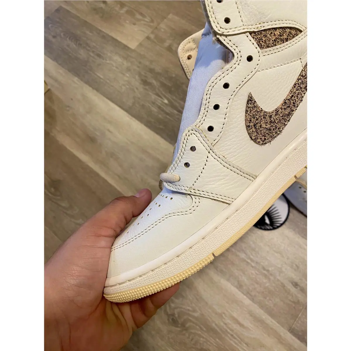 Nike shoes - Nike Air Jordan 1 - Air - FD8631-100 - Sail/Pale Vanilla/Black (UPC: 196604412872) 2