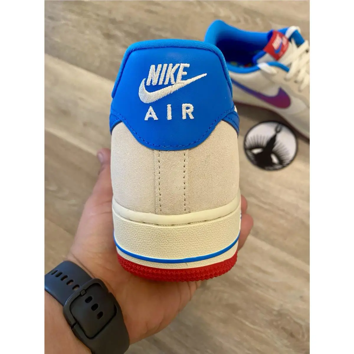 Nike shoes - Nike Air Force 1 `07 LV8 - HQ3618-113 - Coconut Milk/Sail/Photo Blue/University Red (UPC: 197601911887) 0