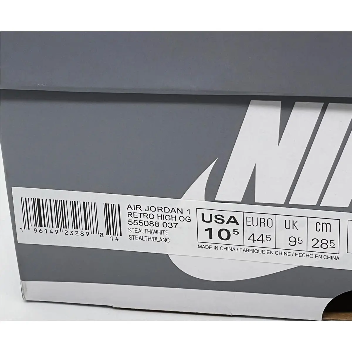 Nike shoes - Jordan 1 Retro High OG - 555088037 - White Gray 10