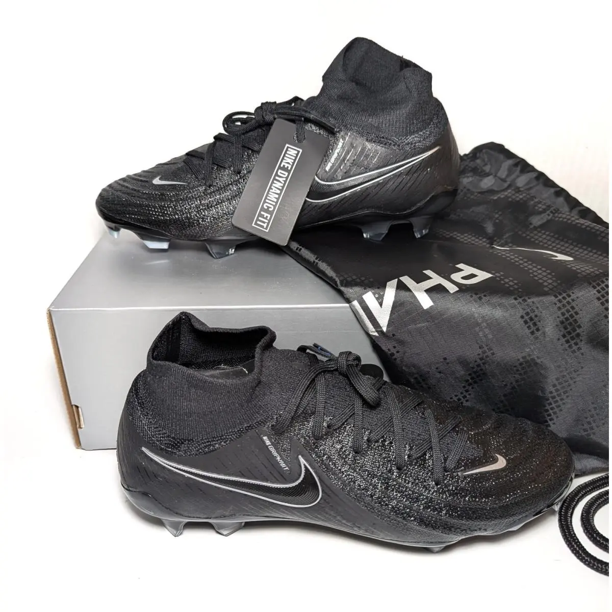 Phantom Luna II Elite FG Soccer Cleats Black/black FJ2572-001 Mens Sz 7 by Nike