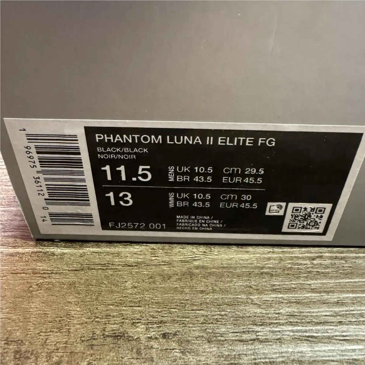 Nike shoes - Nike Phantom Luna II Elite FG - FJ2572-001 - Black (UPC: 196975363513) 0