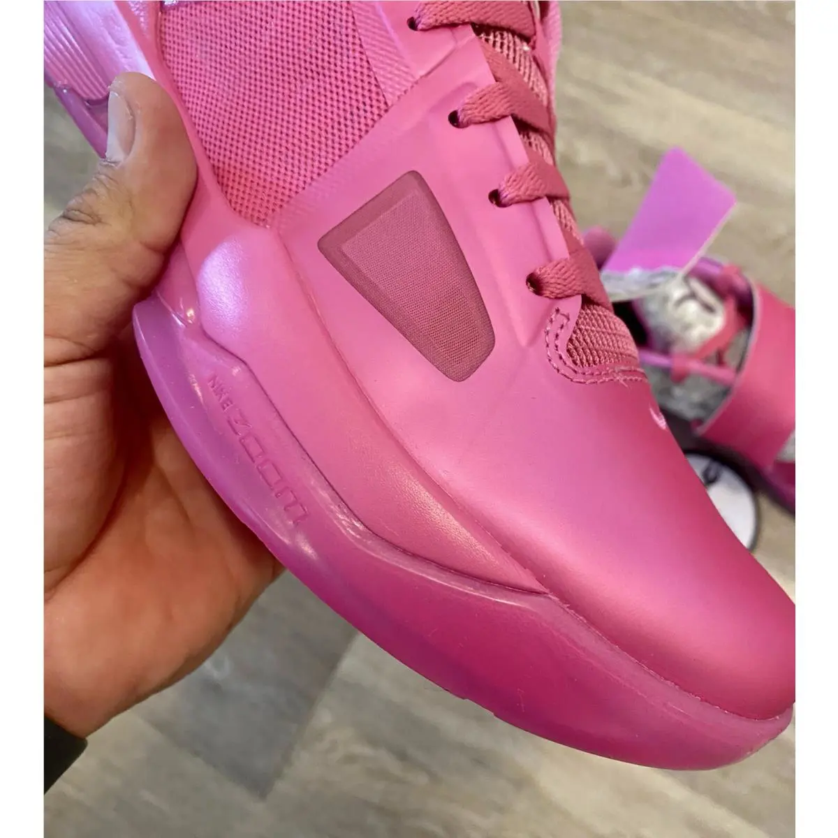 Nike shoes - Nike Zoom KD 4 - Zoom - HF9098-600 - Pinkfire 2 / Black / Metallic Silver (UPC: 197602354973) 8