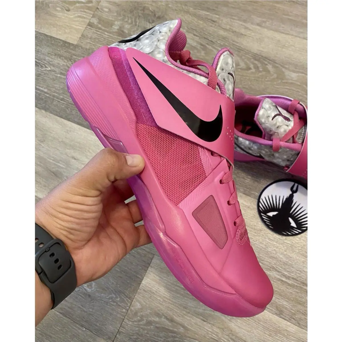 Nike shoes - Nike Zoom KD 4 - Zoom - HF9098-600 - Pinkfire 2 / Black / Metallic Silver (UPC: 197602354973) 9