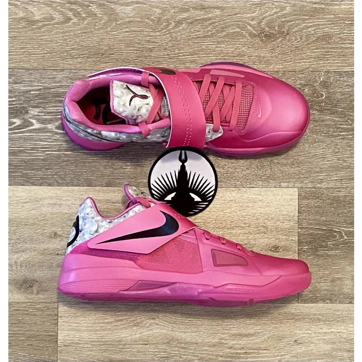 Nike shoes - Nike Zoom KD 4 - Zoom - HF9098-600 - Pinkfire 2 / Black / Metallic Silver (UPC: 197602354973) 5