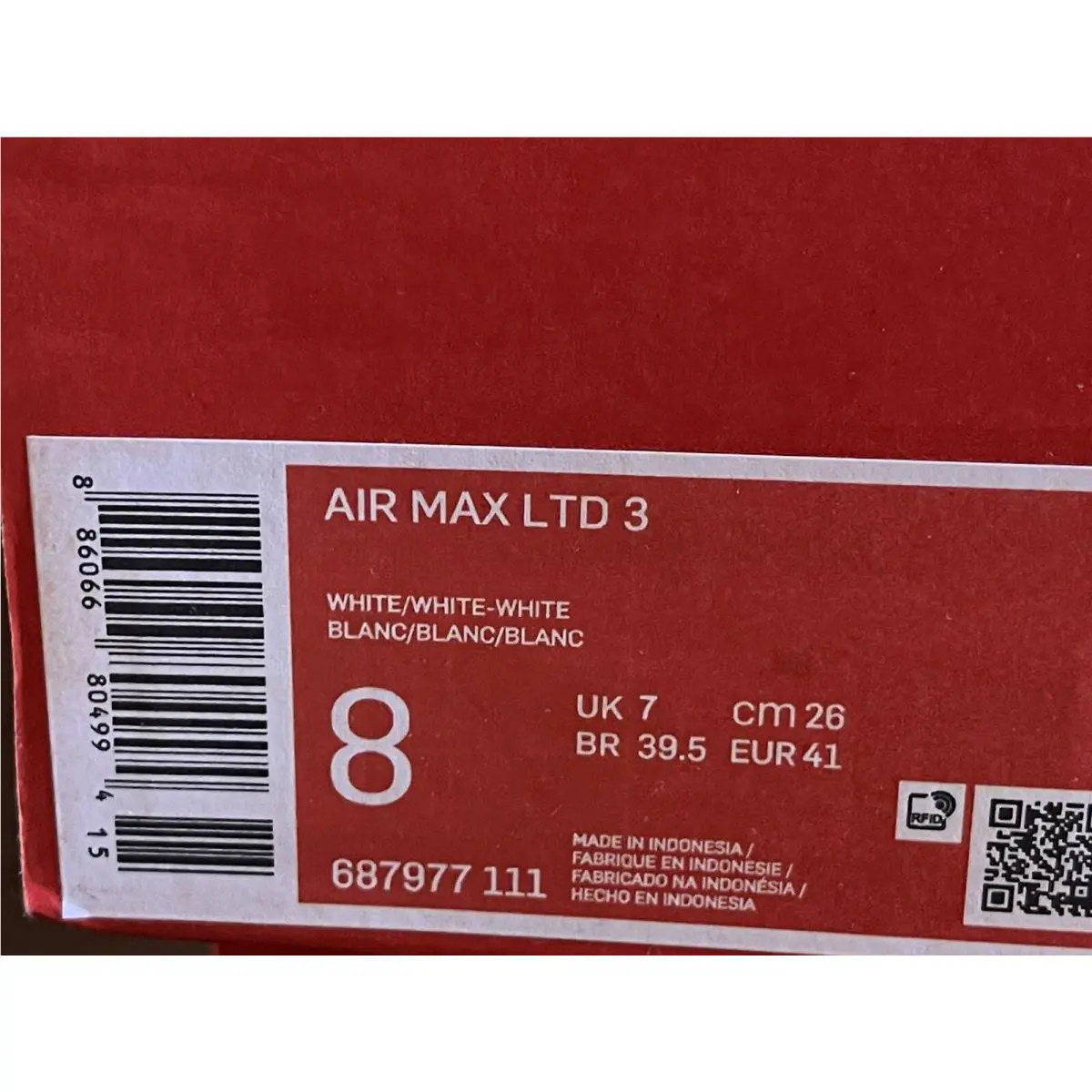 Nike shoes - Nike Air Max LTD - Air Max LTD - 687977-111 - White (UPC: 0886066805014) 4
