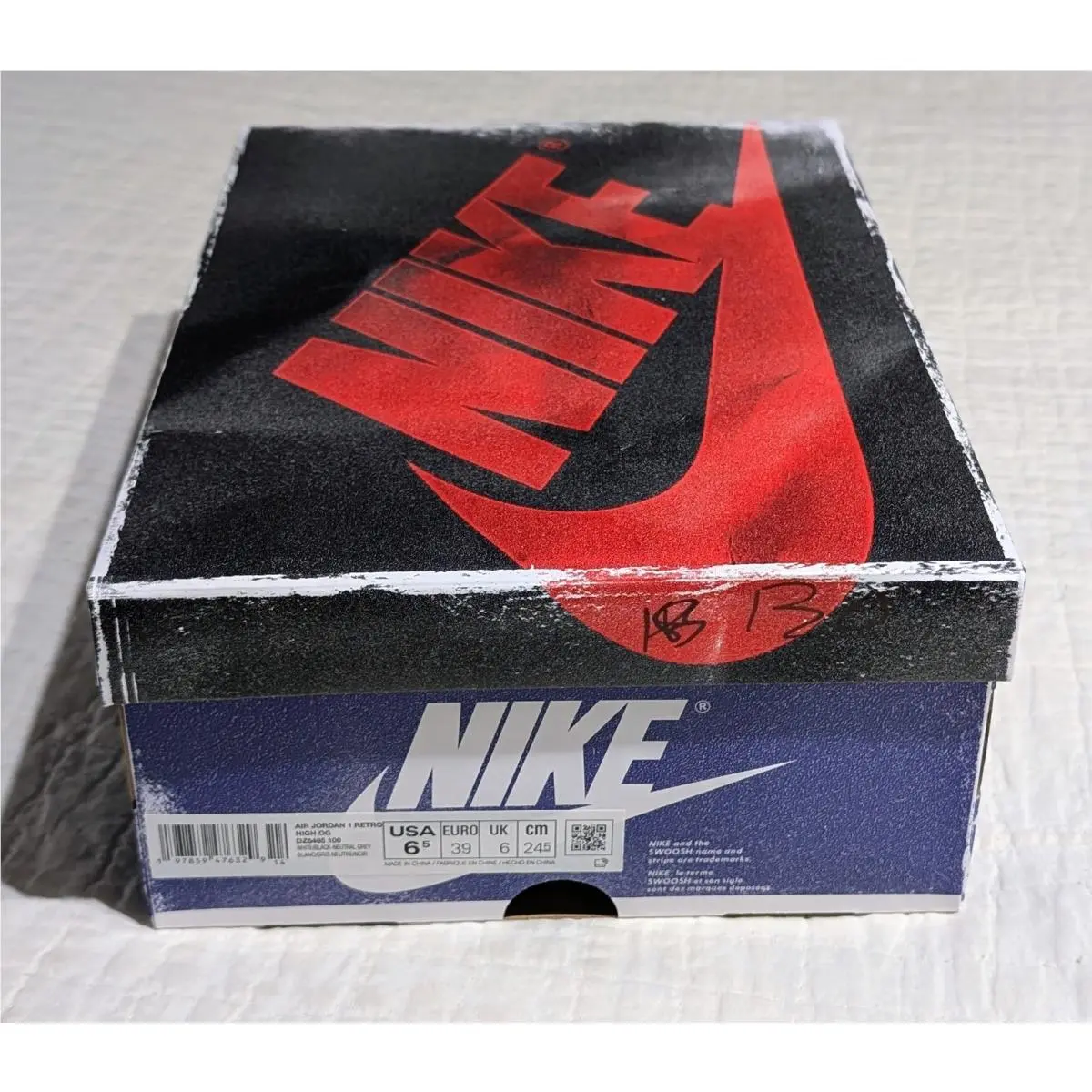 Nike shoes - Nike Air Jordan 1 - Air - DZ5485-100 - White, Blue, Black, Gray, Multicolor 6