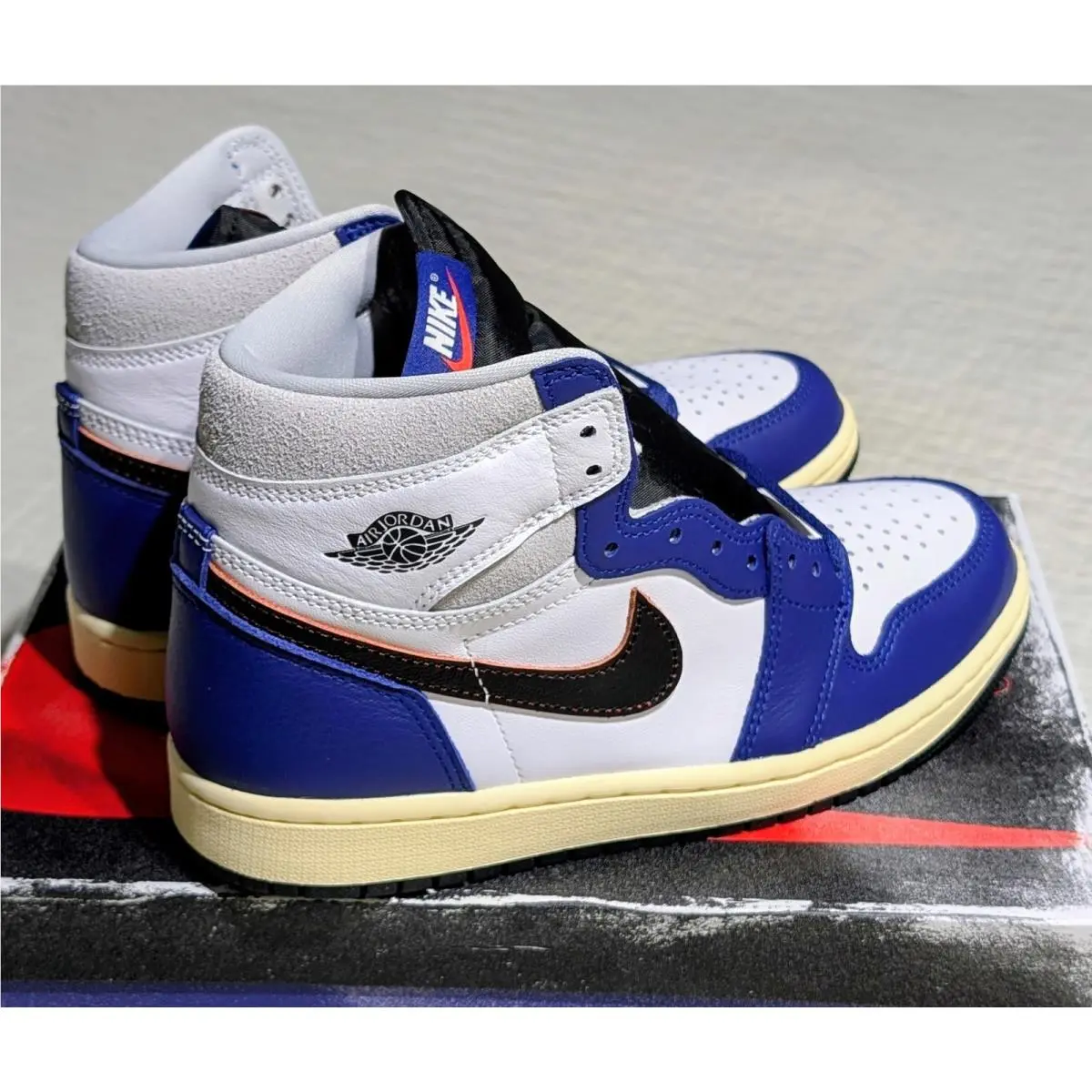 Nike shoes - Nike Air Jordan 1 - Air - DZ5485-100 - White, Blue, Black, Gray, Multicolor 3