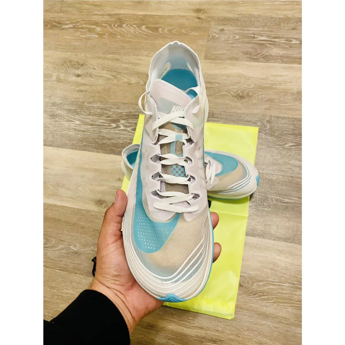 Nike shoes - Nike Zoom Fly SP - Zoom Fly - AJ9282-103 - White-Rage Green-Summit White (UPC: 887230250234) 4