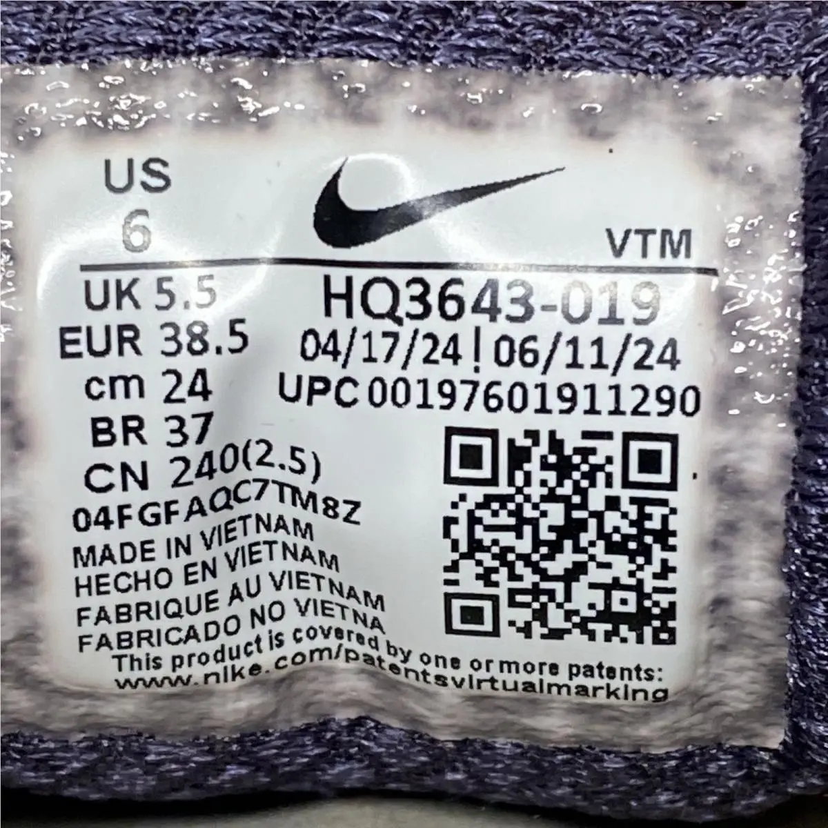 Nike shoes - Zoom Vomero 5 - Zoom Vomero - HQ3643-019 - Plum Eclipse 4