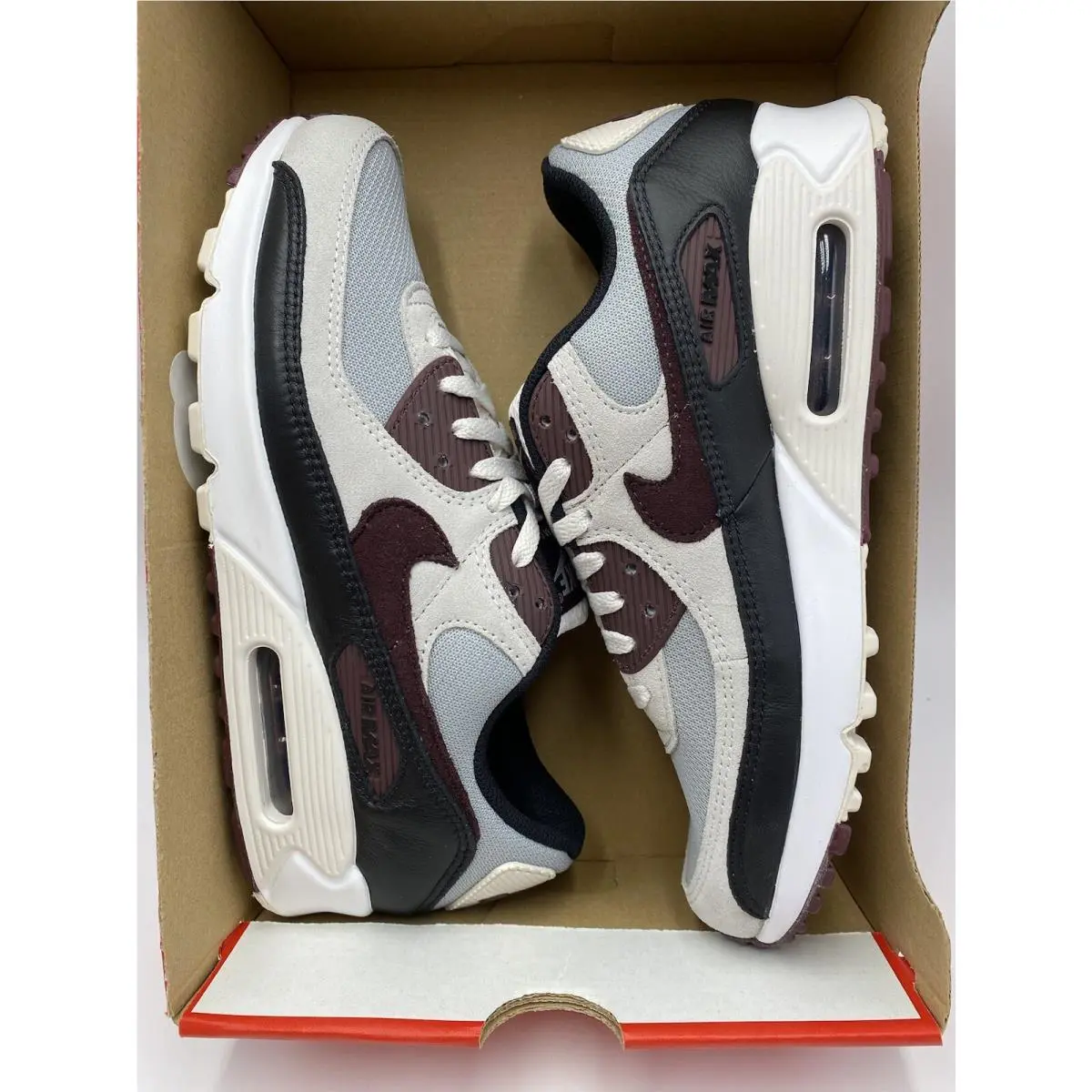 Nike shoes - Nike Air Max 90 - Air Max - DQ4071-004 - Wolf Grey/Burgundy (UPC: 196153741386) 7