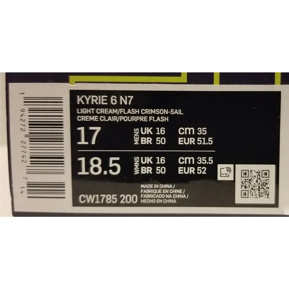 Nike shoes - Kyrie 6 N7 - Kyrie - CW1785200 - Multicolor 5
