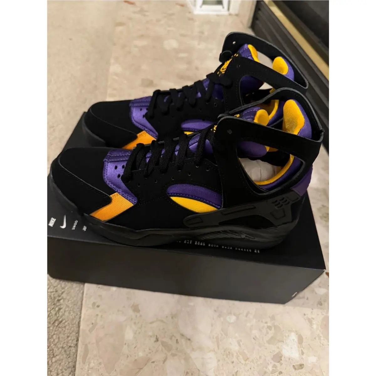 Nike shoes - Nike Air Flight Huarache - Air Flight Huarache - FD0188-001 - Black/Purple 8