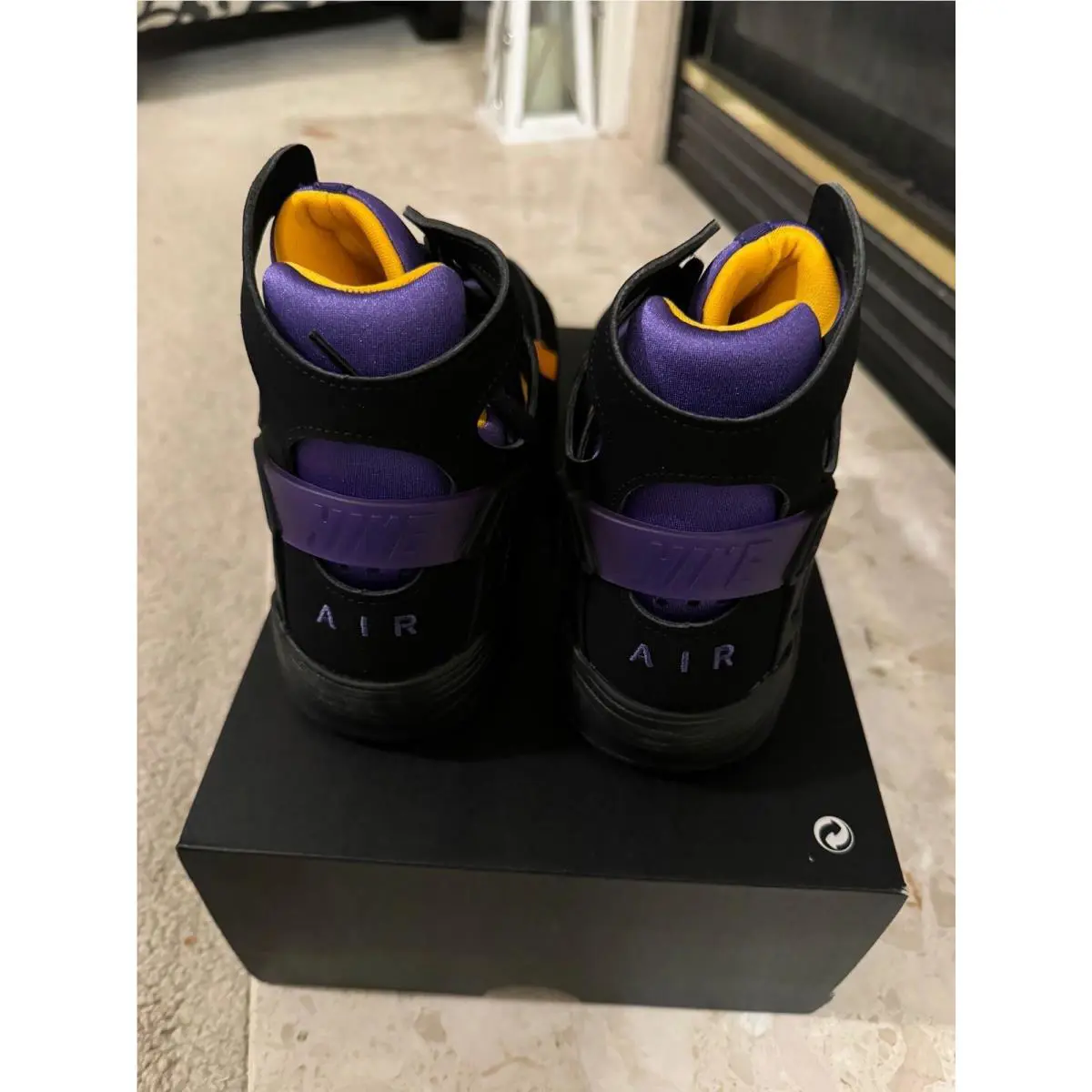 Nike shoes - Nike Air Flight Huarache - Air Flight Huarache - FD0188-001 - Black/Purple 9