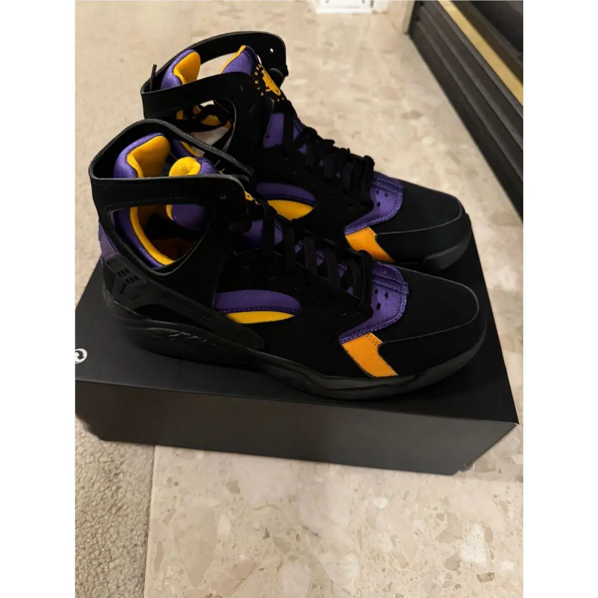 Nike shoes - Nike Air Flight Huarache - Air Flight Huarache - FD0188-001 - Black/Purple 7