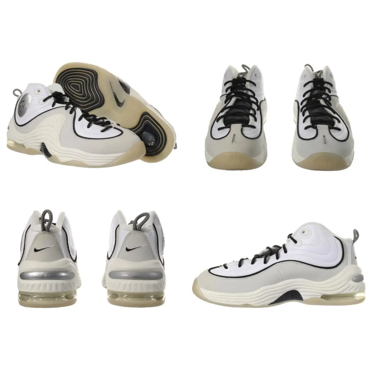 Nike Men`s Air Penny II White - Photon Dust Basketball Shoes Size 10