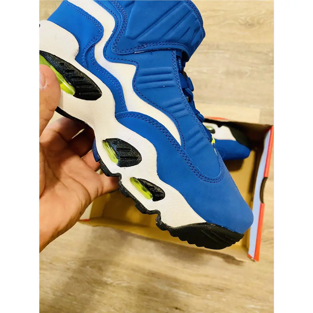 Nike shoes - Nike Air Griffey Max 1 (GS) - DJ5162-400 - Varsity Blue- Black-Volt, Manufacturer: Varsity Royal / Black / Volt (UPC: 194958228200) 7
