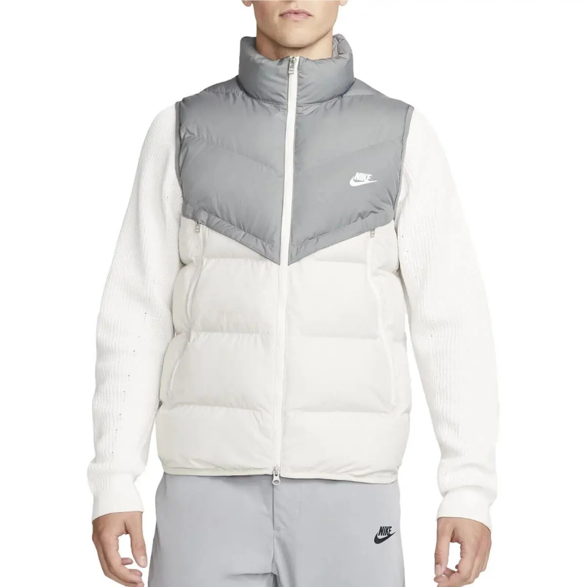 Nike Sportswear Storm-fit Windrunner Puffer Vest sz S Gray Smoke DR9617-084 Golf