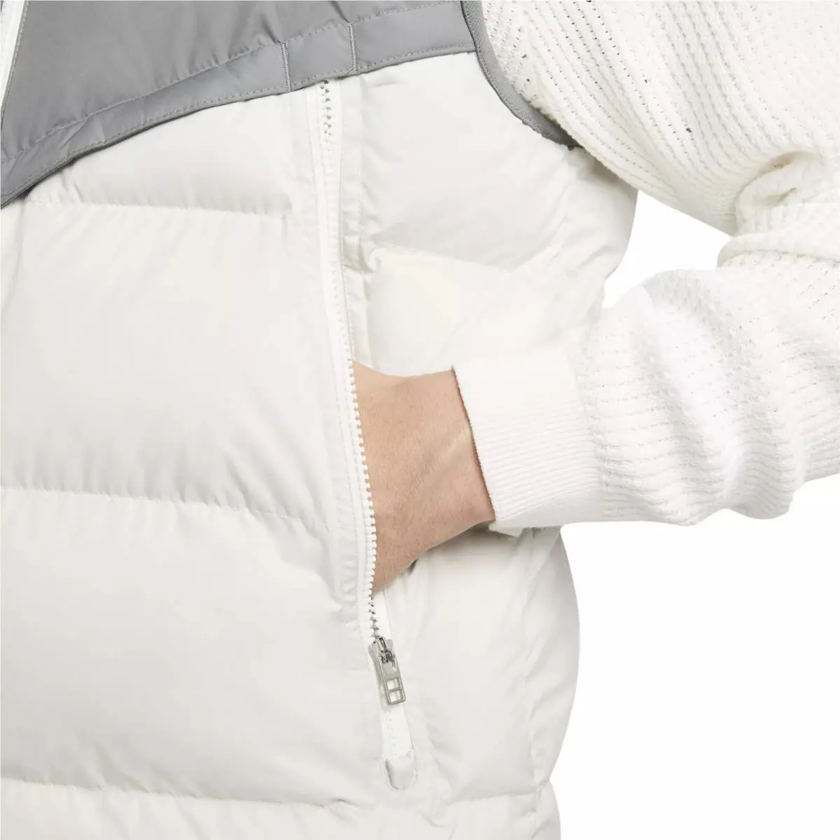 Nike clothing - Sportswear Storm-FIT Windrunner Puffer Vest - DR9617 084 - Gray (UPC: 196147061148) 2