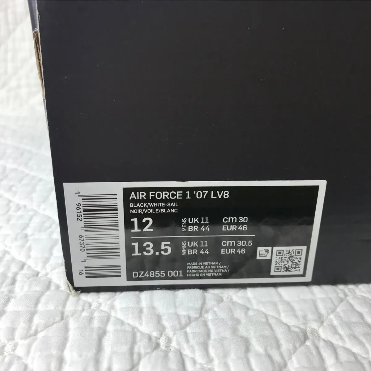 Nike shoes - Nike Air Force 1 - Air Force - DZ4855-001 - Black, Main: Black (UPC: 196152673701) 10