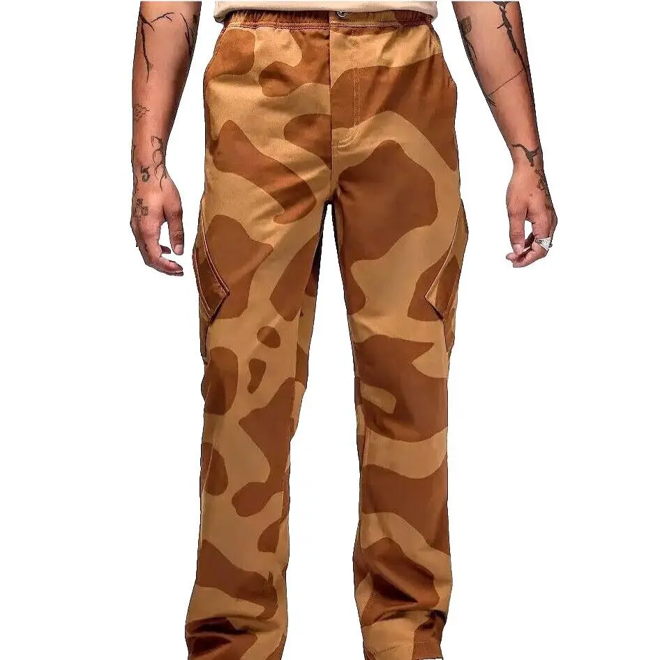 Jordan Cargo Pants Men`s 2XL Brown Camo Chicago Essentials Nike FD7455 270