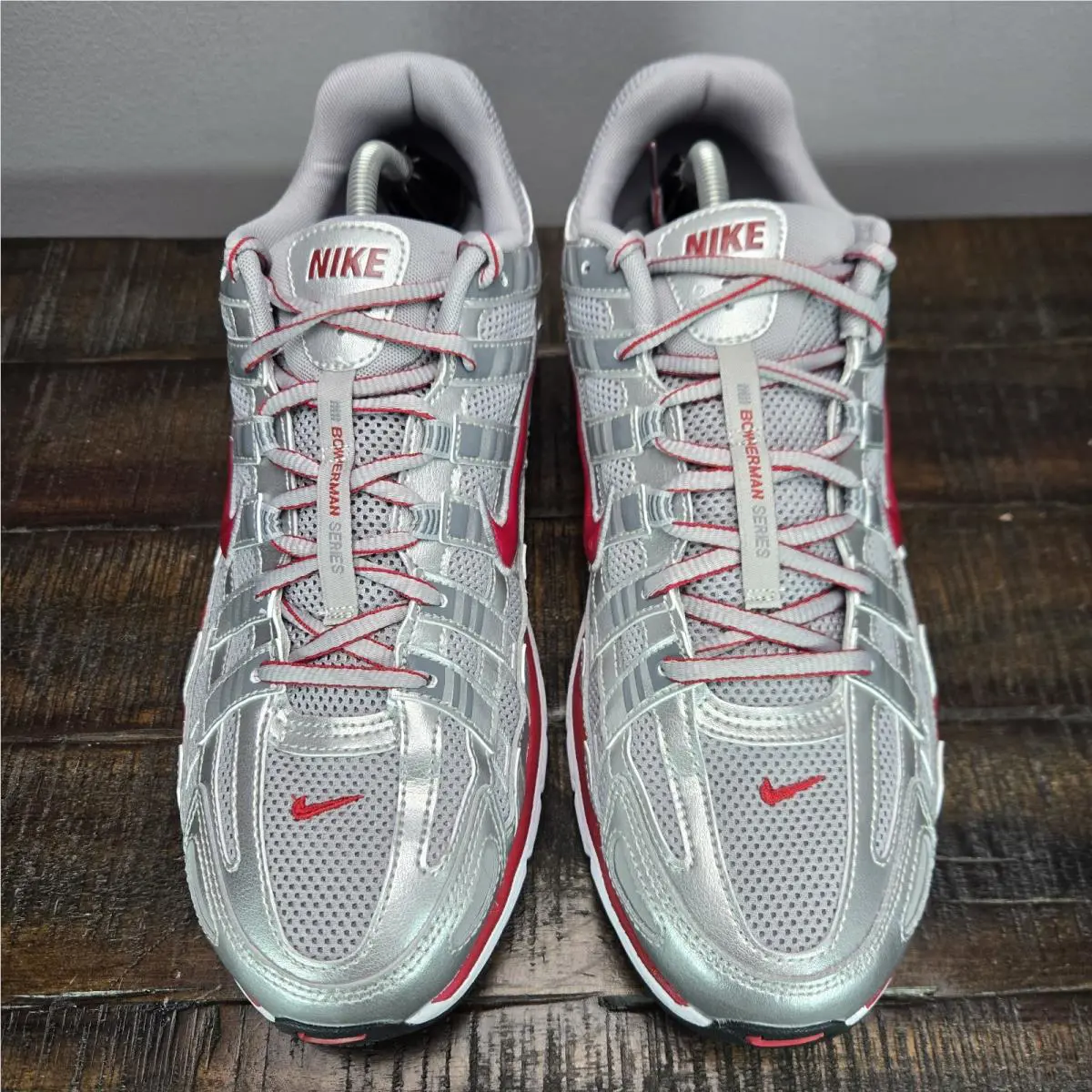 Nike shoes - Nike P-6000 - CD6404-024 - Metallic Silver/Flat Silver/Cool Grey/Gym Red 0