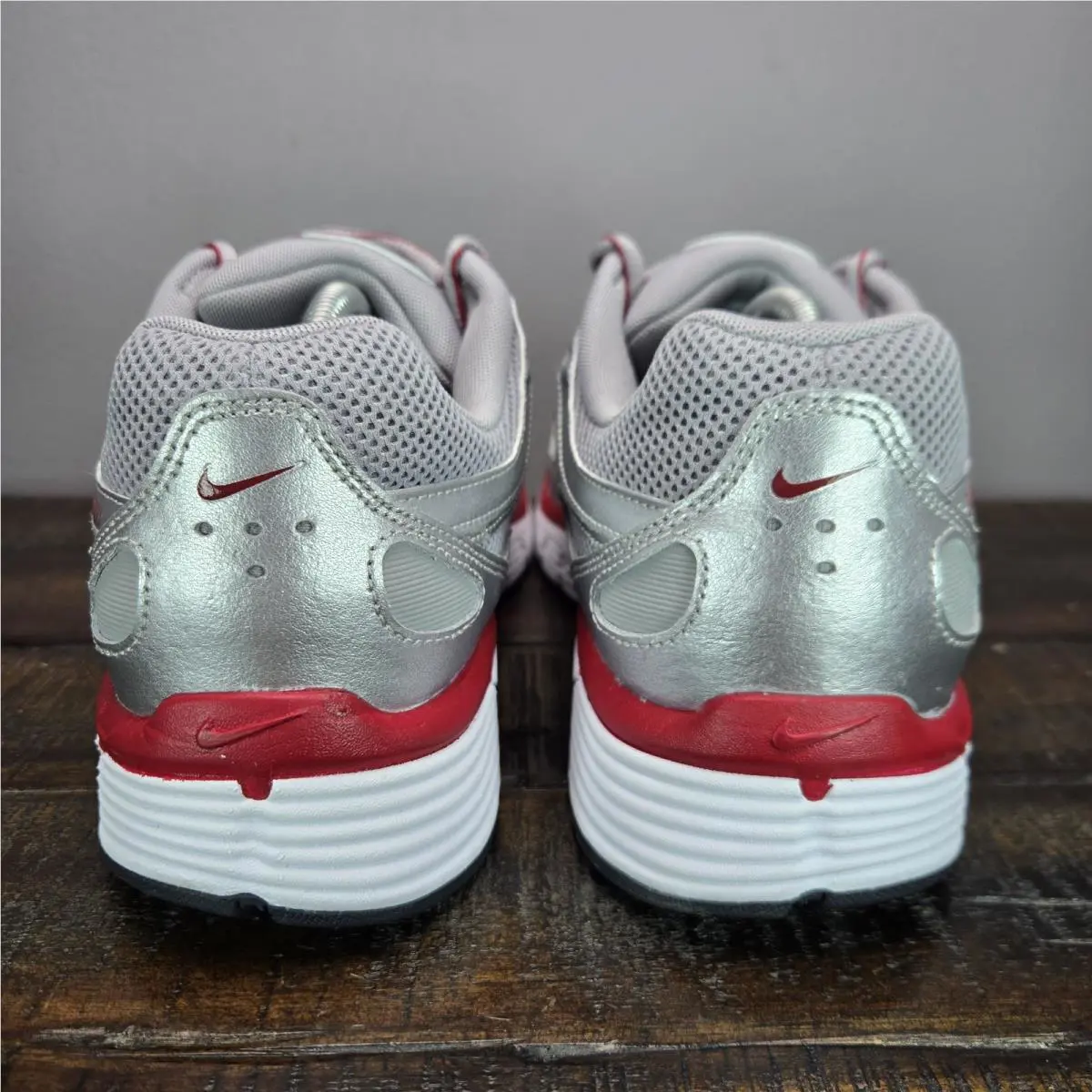 Nike shoes - Nike P-6000 - CD6404-024 - Metallic Silver/Flat Silver/Cool Grey/Gym Red 2