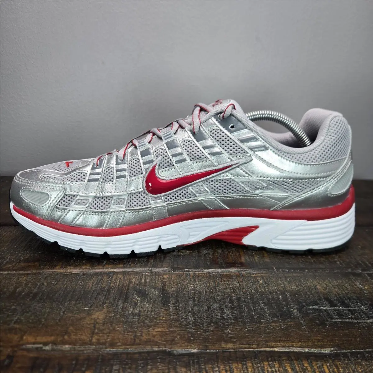 Nike shoes - Nike P-6000 - CD6404-024 - Metallic Silver/Flat Silver/Cool Grey/Gym Red 4