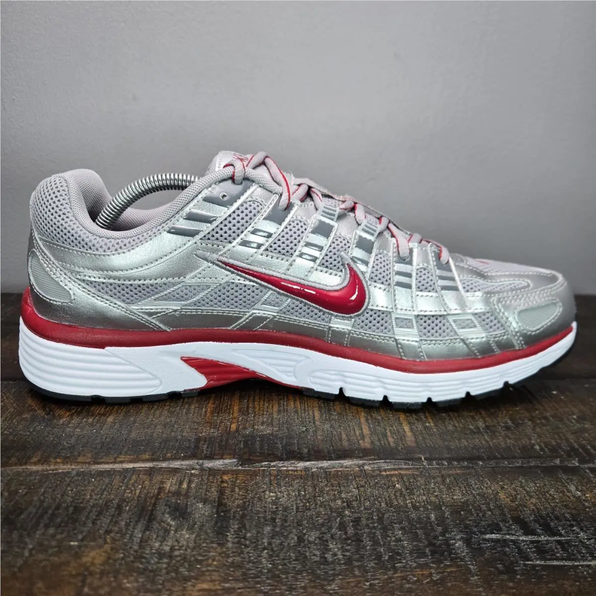 Nike shoes - Nike P-6000 - CD6404-024 - Metallic Silver/Flat Silver/Cool Grey/Gym Red 6