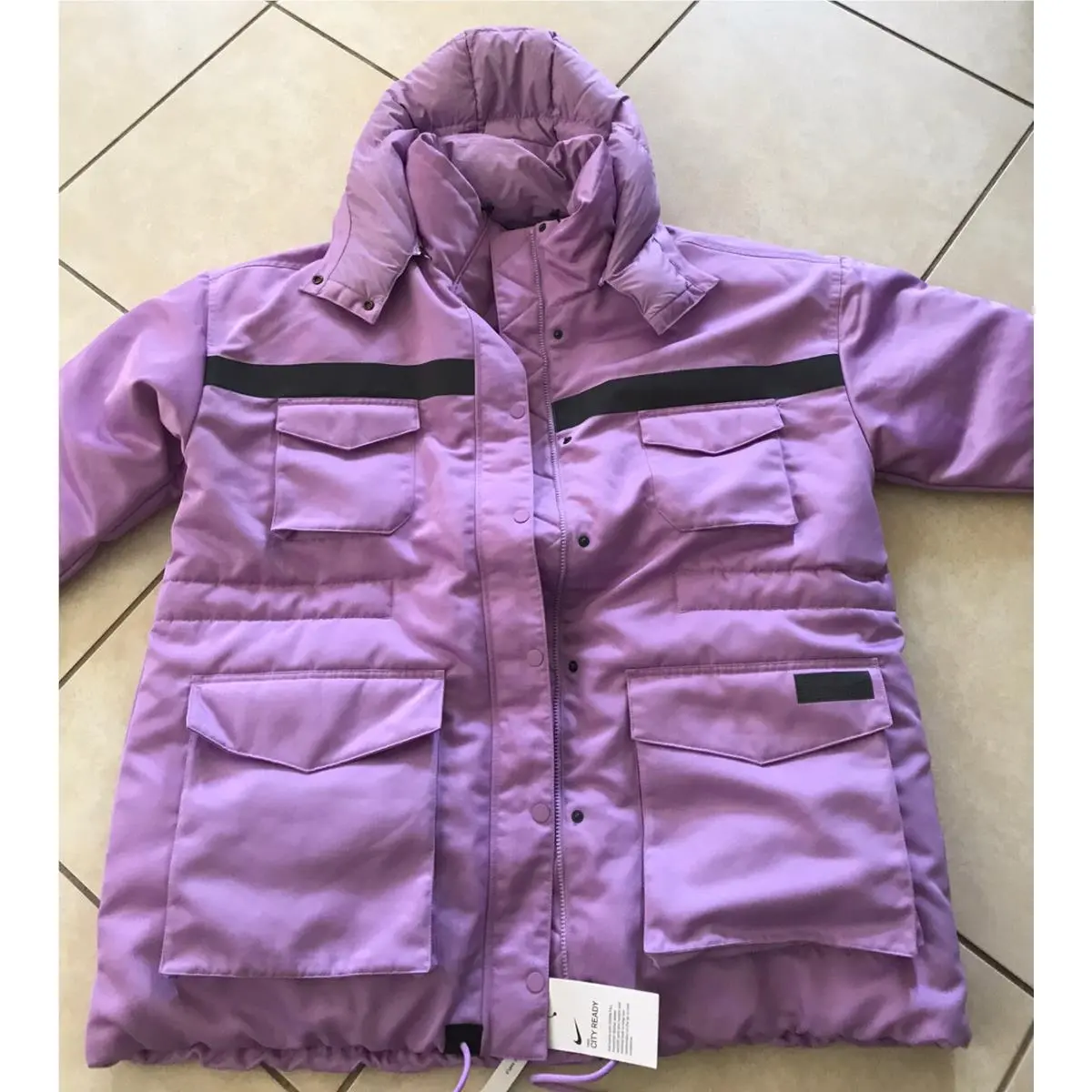 Nike Nsw Womens City Ready Down-fill Parka CZ1141 589 Lilac Purple L