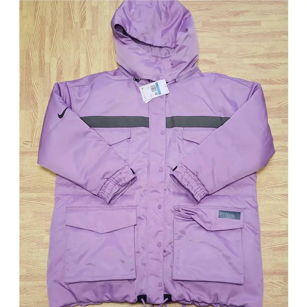 Nsw City Ready Down-fill Parka CZ1141 589 Hot Pink/silver Womens Size L by Nike