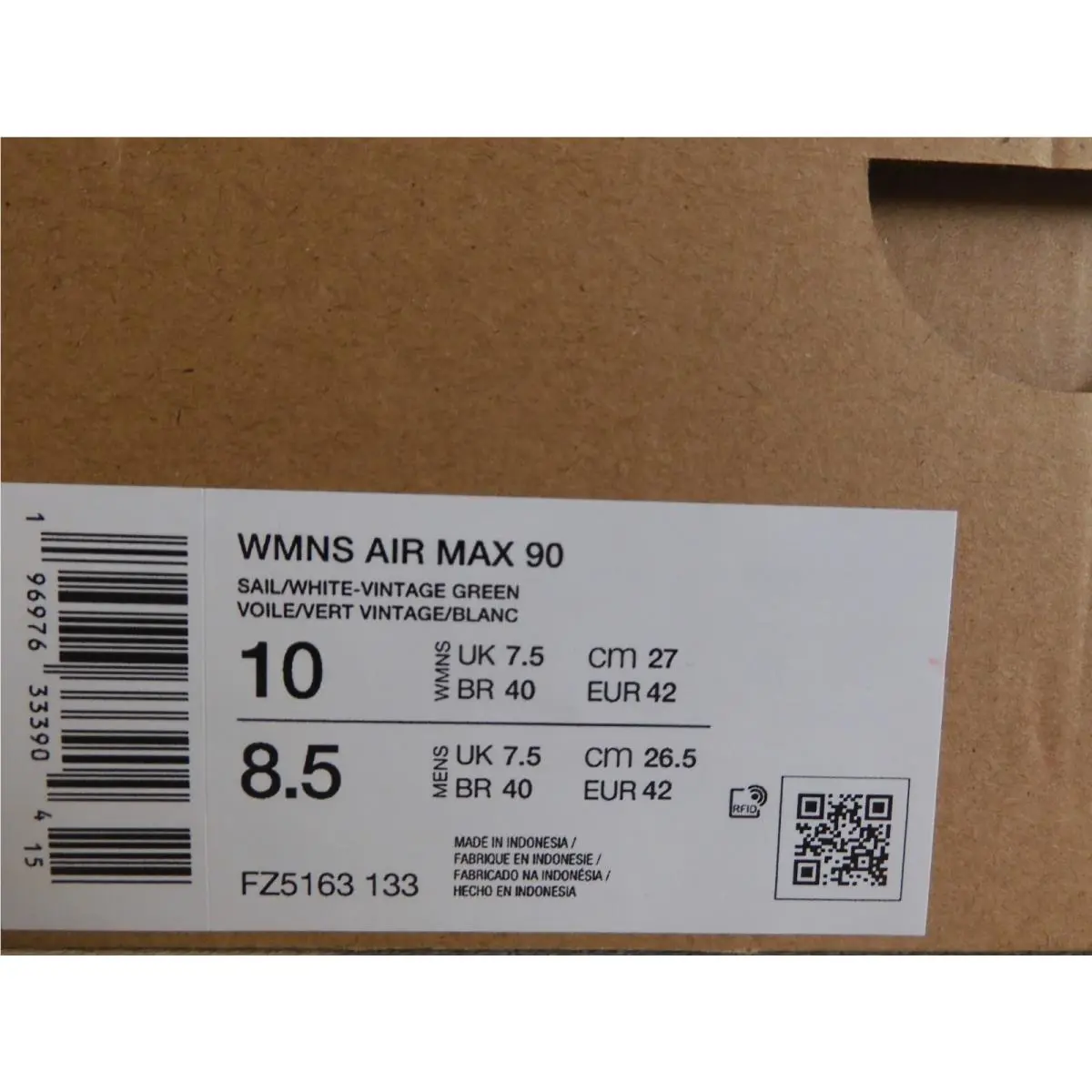 Nike shoes - Nike Air Max 90 - Air Max - FZ5163-133 - Brown (UPC: 196976333904) 3