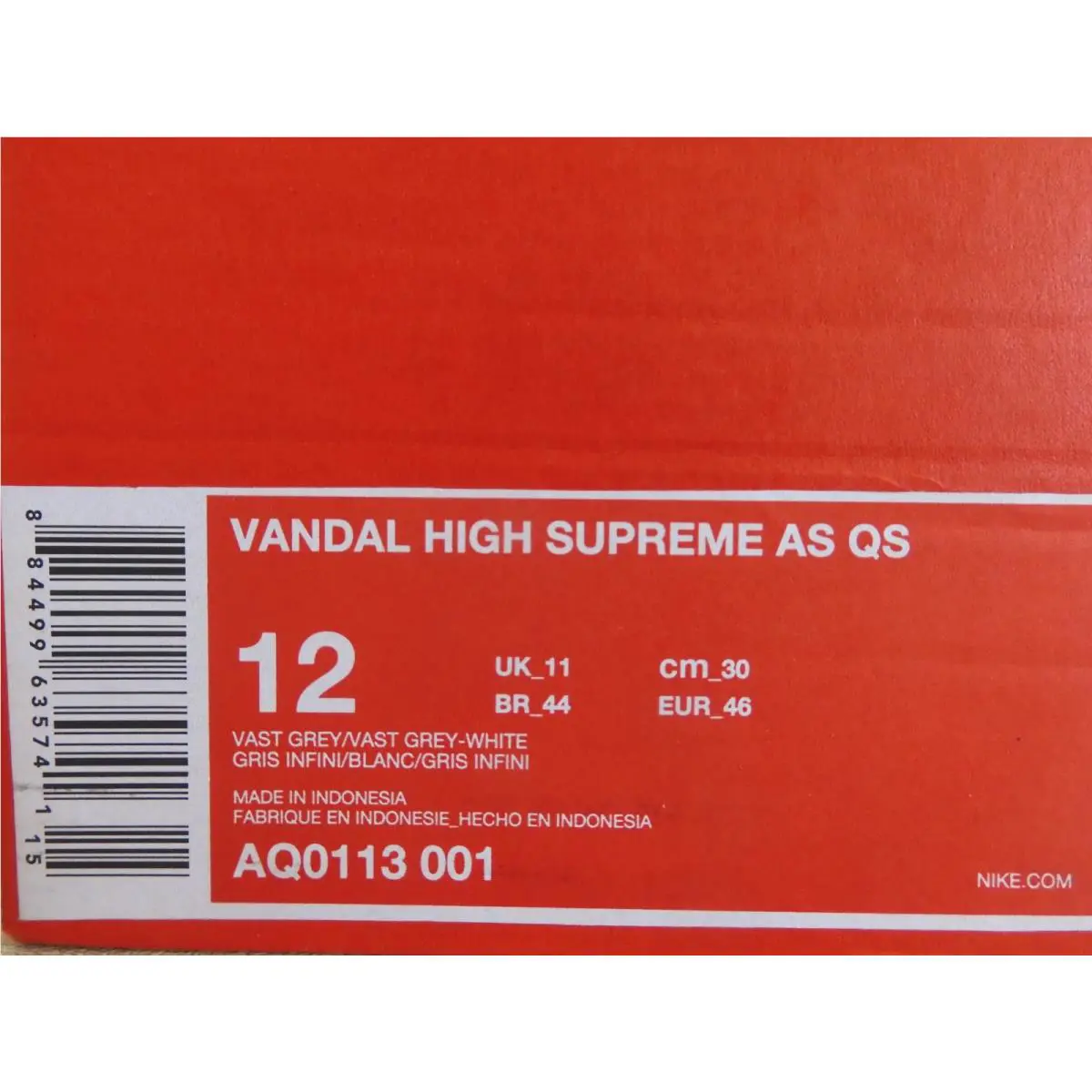 Nike shoes - Nike Vandal Supreme - Vandal Supreme - AQ0113-001 - White (UPC: 884499635741) 6