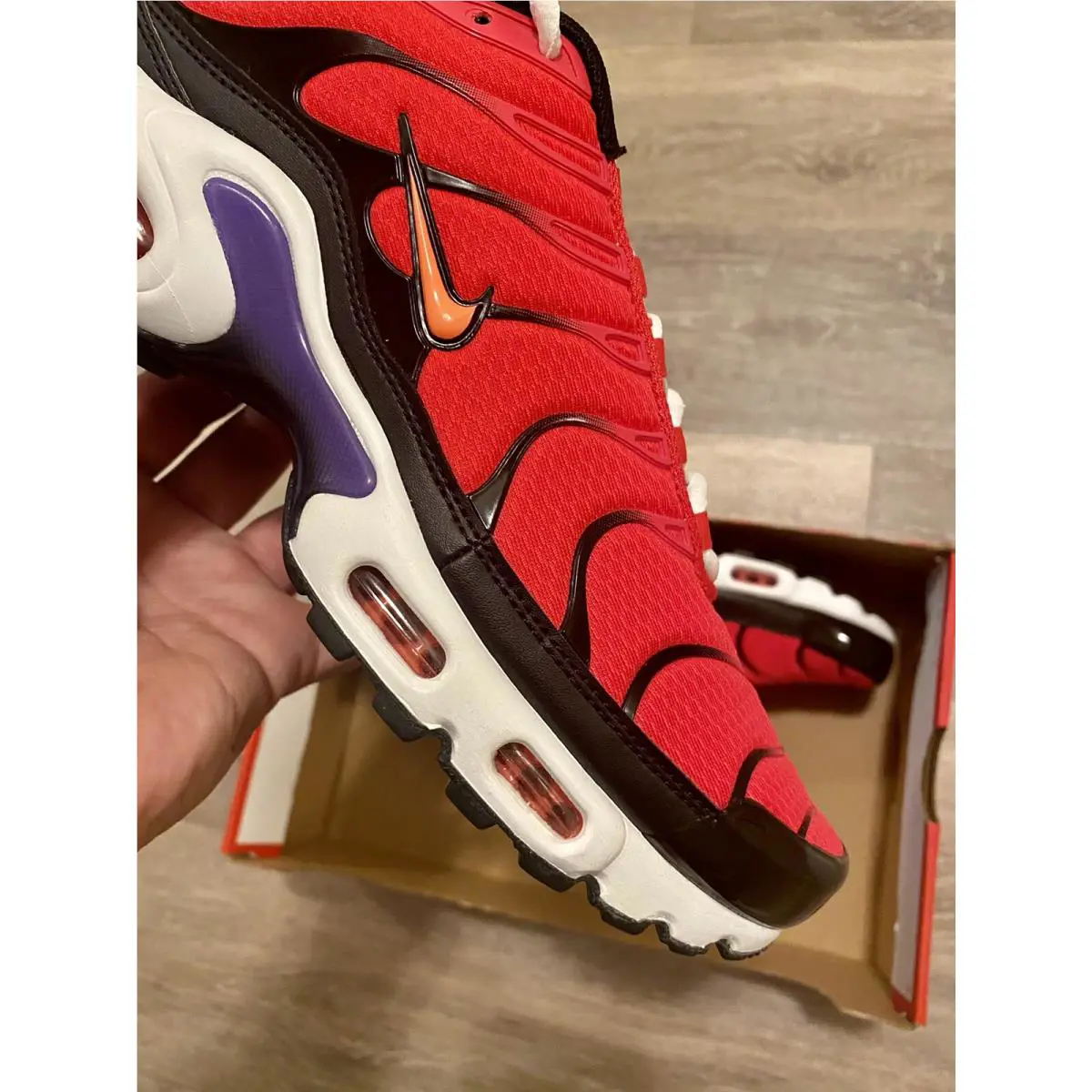 Nike shoes - Nike Air Max Plus - Air Max Plus - DJ5138-600 - Siren Red-Bright Mango-Black (UPC: 194958237424) 7