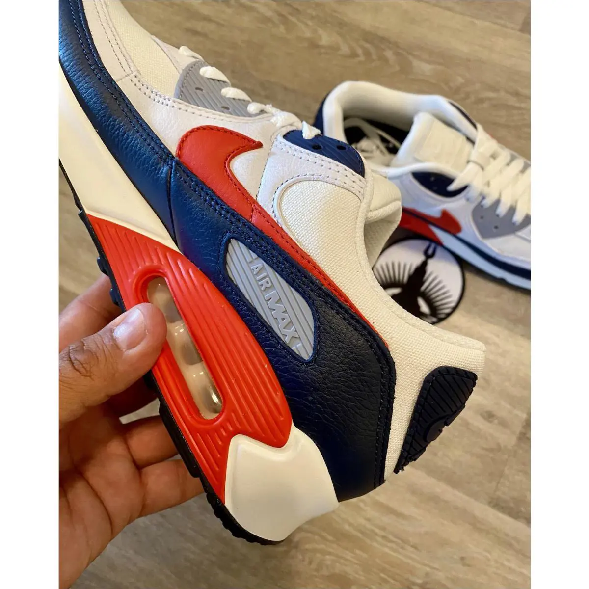 Nike shoes - Nike Air Max 90 - Air Max - DO7430-900 - White/Navy Blue/Red/Grey (UPC: 196150474881) 1